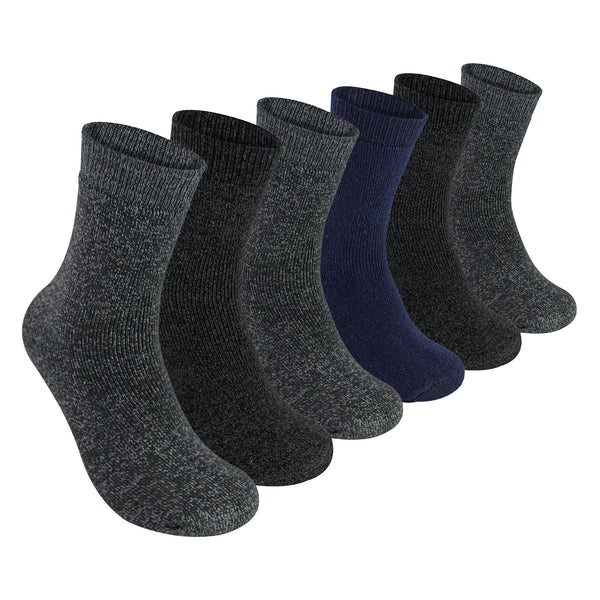 sock snob 6 Pack Boys Value Boot Socks | Outdoor Warm Hiking Socks