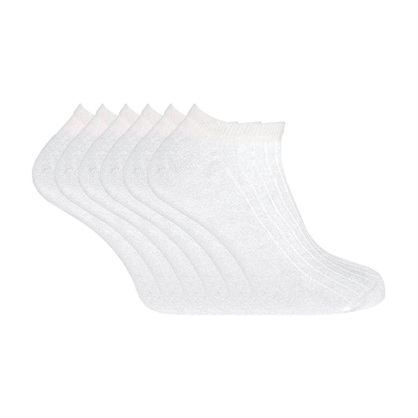 Sock Snob 6 Pack Ladies Ankle Low Cut 100% Soft Cotton Socks