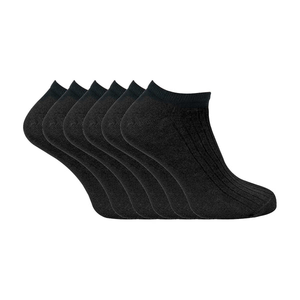 sock snob 6 Pack Ladies Ankle Low Cut 100% Soft Cotton Socks