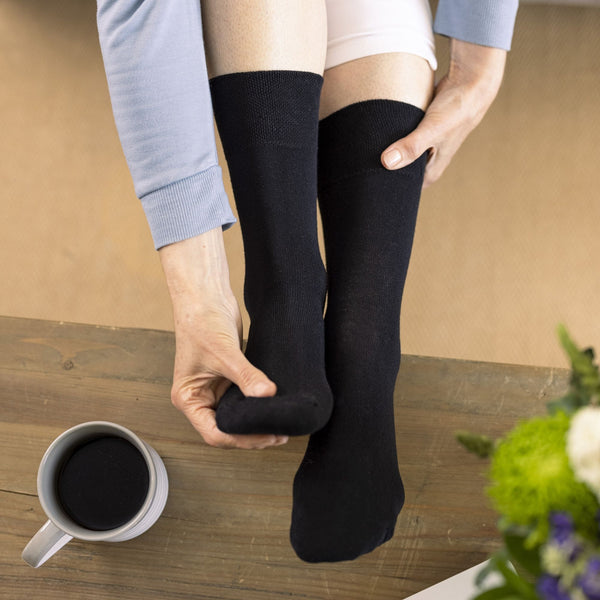 Sock Snob 6 Pack Ladies Non Elastic Bamboo Diabetic Socks