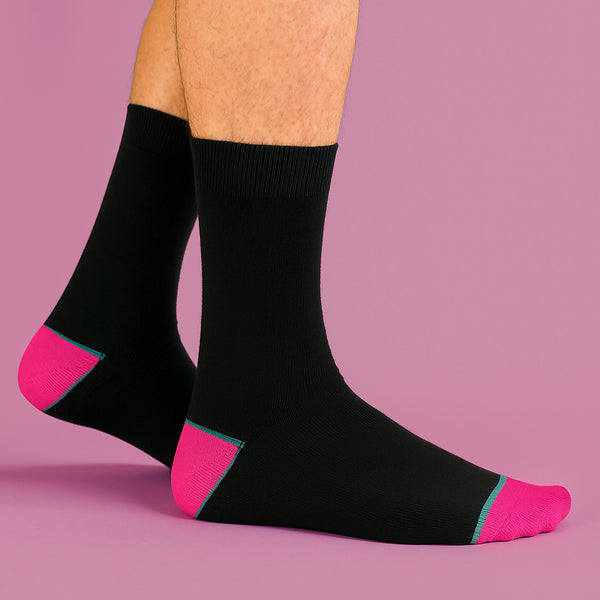 Sock Snob 6 Pack Mens Bamboo Design Socks - Soft Breathable Everyday Patterned Fit