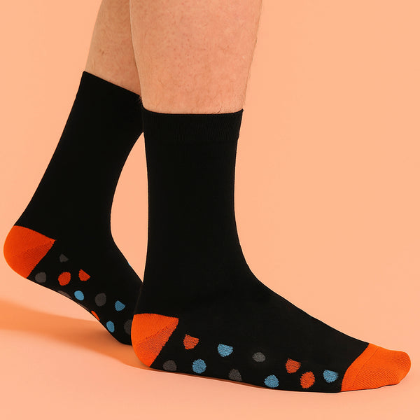 Sock Snob 6 Pack Mens Bamboo Design Socks - Soft Breathable Everyday Patterned Fit