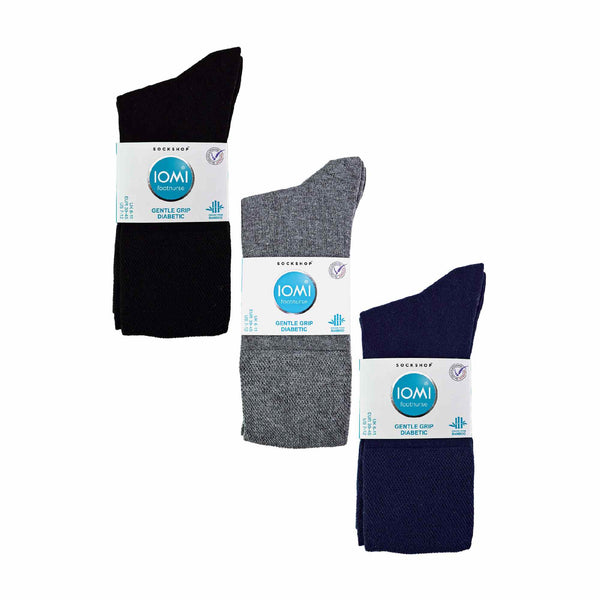 Sock Snob 6 Pack Mens Non Elastic Bamboo Diabetic Socks