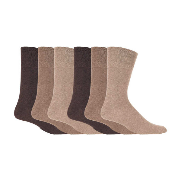 sock snob 6 Pack Mens Non Elastic Cotton Diabetic Socks with Seamless Toe 12-14 UK