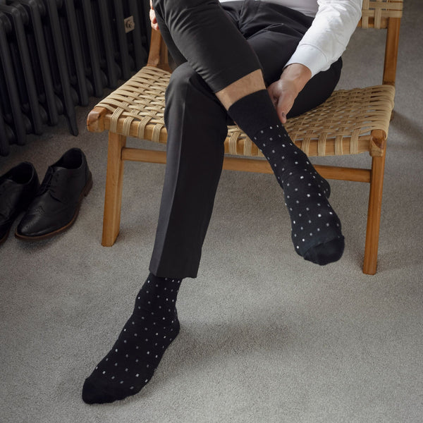 Sock Snob 6 Pack Mens Non Elastic Loose Top Bamboo Socks