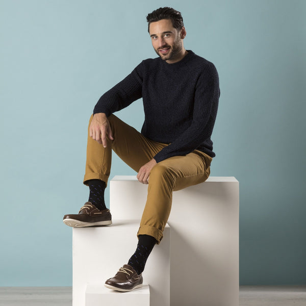 Sock Snob 6 Pack Mens Non Elastic Loose Top Patterned Socks