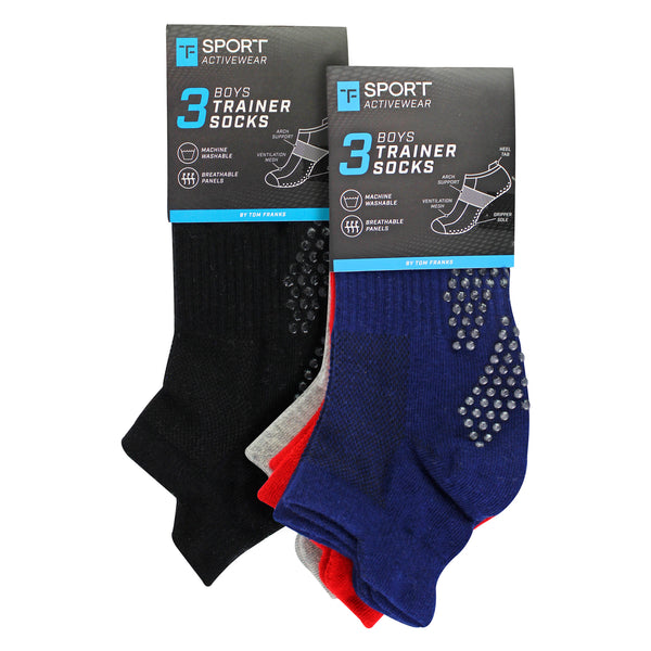 Sock Snob 6 Pairs Non Slip Socks For Boys | Gym Yoga Dancing Socks With Grips