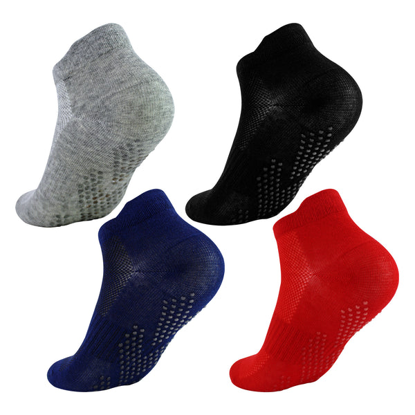 Sock Snob 6 Pairs Non Slip Socks For Boys | Gym Yoga Dancing Socks With Grips