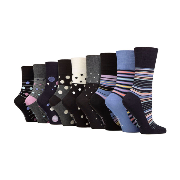 sock snob 9 Pack Ladies Soft Breathable Bamboo Non Elastic Dress Socks