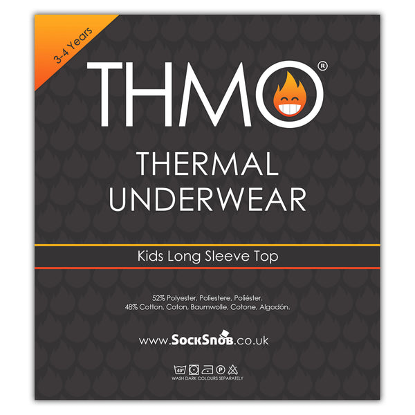 Sock Snob Kids Super Soft & Warm Long Sleeve Thermal Top