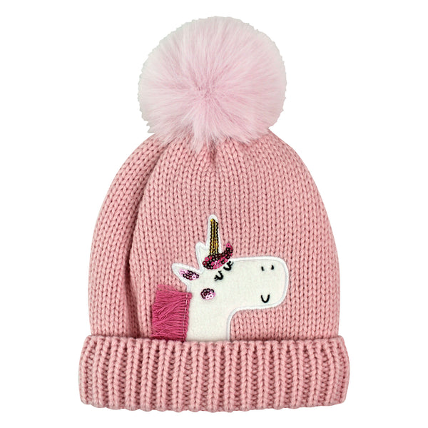 Sock Snob Kids Unicorn Beanie Hat With Pom Pom | Boys & Girls Winter Hat With Bobble