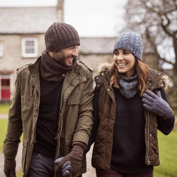 Sock Snob Ladies Cable Knit Winter Fleece Lined Thermal Neck Warmer