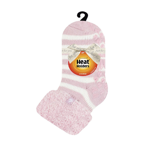 Sock Snob Ladies Non Slip Thermal Low Cut Ankle Slipper Bed Socks With Grips