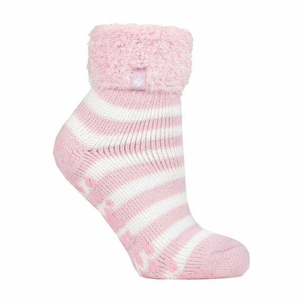 sock snob Ladies Non Slip Thermal Low Cut Ankle Slipper Bed Socks with Grips