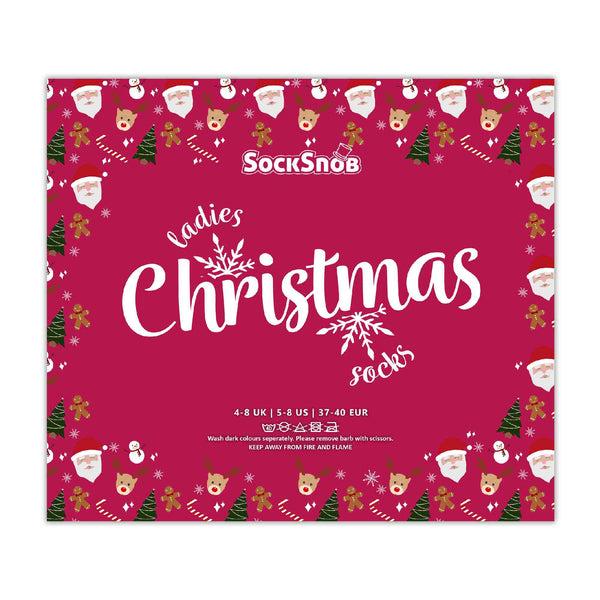 Sock Snob Ladies Novelty Festive Christmas Socks (Multipack Options)
