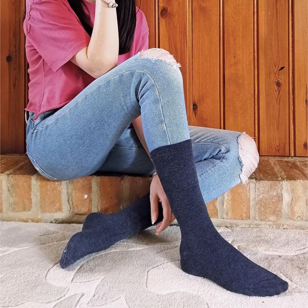 Sock Snob Ladies Thin Non Elastic Thermal Diabetic Socks (Multipack Options)