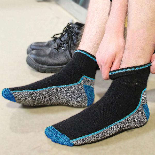 Sock Snob Mens Ankle Soft Breathable Bamboo Work Socks For Summer (Multipack Options)