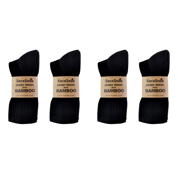 Sock Snob Mens Bamboo / Organic Cotton Running Sport Socks (Multipack Options)