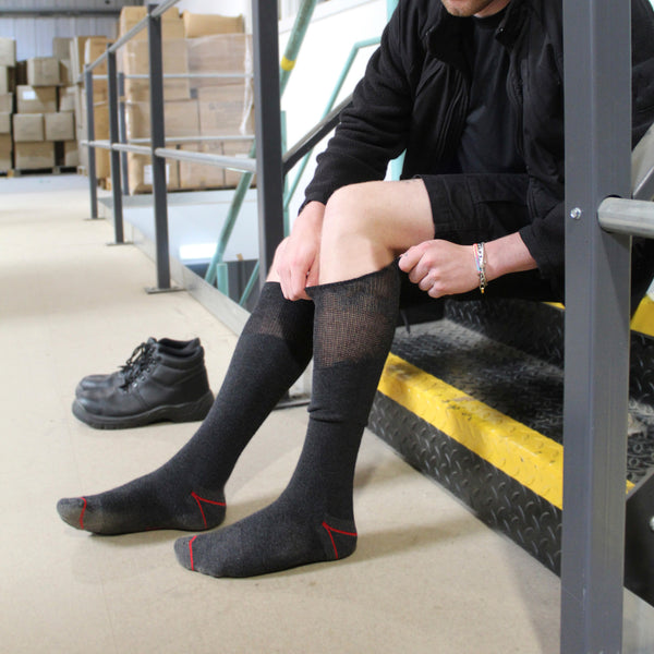 Sock Snob Mens Long Knee High Work Socks (Multipack Options)