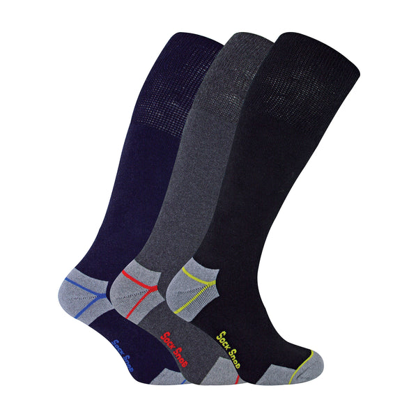 sock snob Mens Long Knee High Work Socks (Multipack Options)