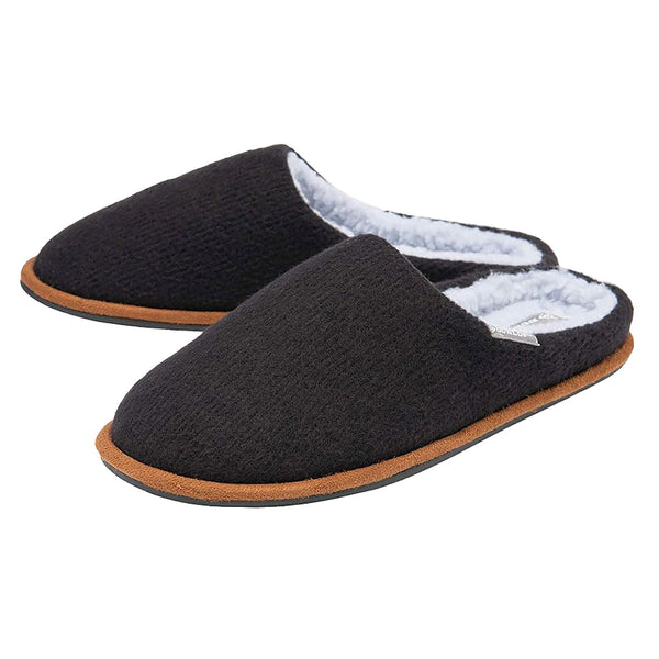 sock snob Mens Plush Lined Mule Slippers With Memory Foam sock snob Mens Plush Lined Mule Slippers With Memory Foam