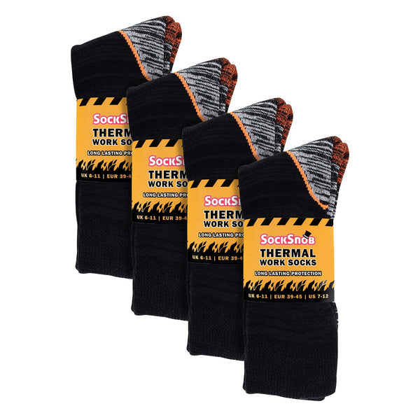 Sock Snob Mens Thermal Ultimate Cotton Rich Work Socks
