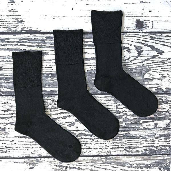 Sock Snob Mens Thin Non Elastic Thermal Diabetic Socks (Multipack Options)