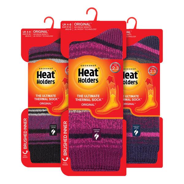 Sock Snob Set Of 3 Insulated Thermal Ladies Socks For Ultimate Cold Weather Comfort