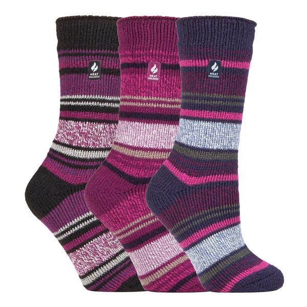 sock snob Set of 3 Insulated Thermal Ladies Socks for Ultimate Cold Weather Comfort