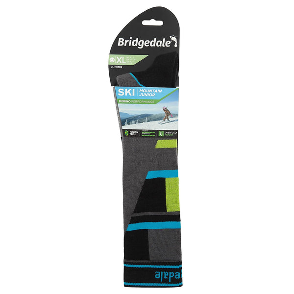 Sock Snob Ski Mountain Junior Racer Over Calf Merino Performance Socks