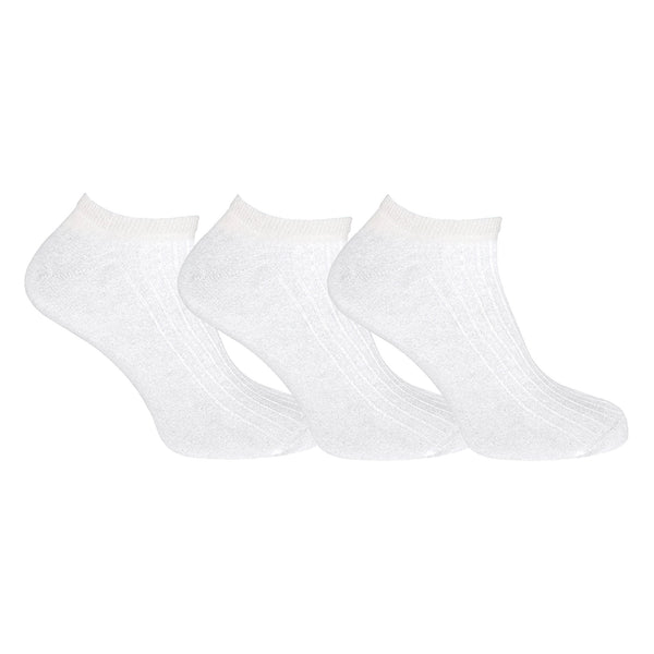 Sock Snob 3 Pack Kids 100% Cotton Trainer Socks