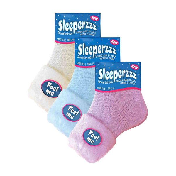Sock Snob 3 Pack Ladies Soft Warm Winter Bed Socks
