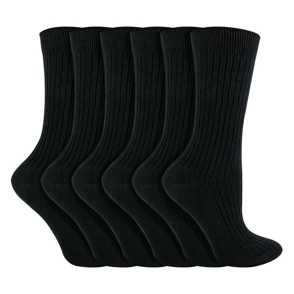 Sock Snob 6 Pack Kids 100% Cotton Breathable Socks