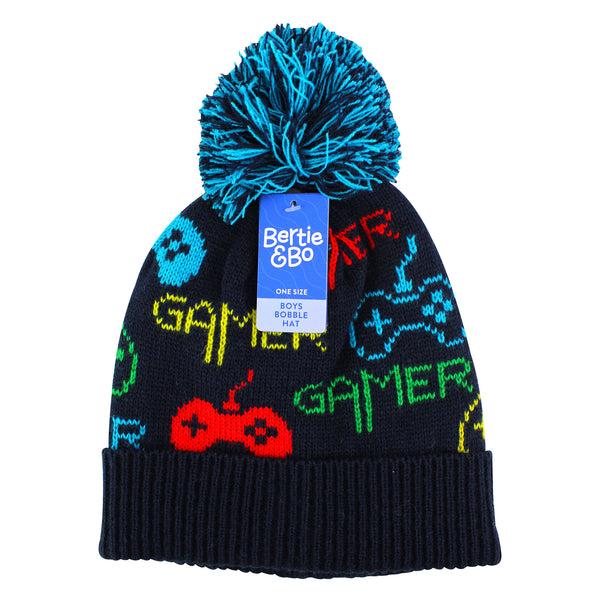 Sock Snob Boys Gaming Bobble Hat For Winter