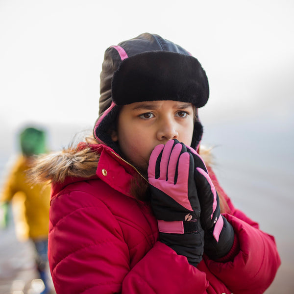 Sock Snob Kids Ski Gloves And Trapper Hat Set