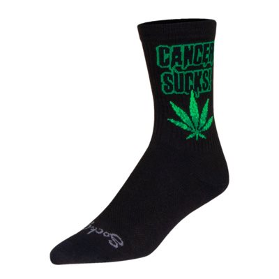 Sockguy Cancer Sucks Leaf Socks