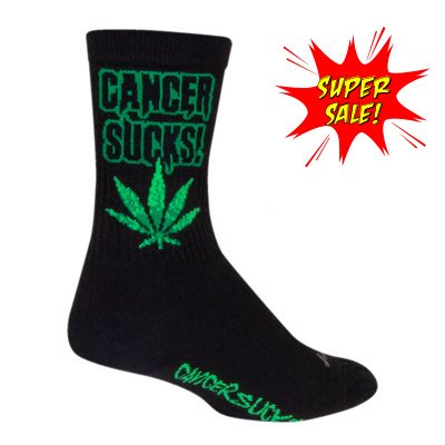 sockguy Cancer Sucks Leaf socks