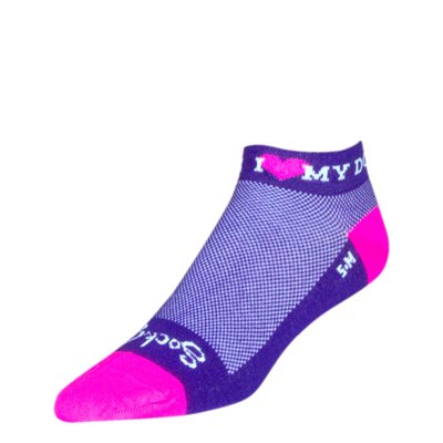 Sockguy I Heart My Dog 1" Socks