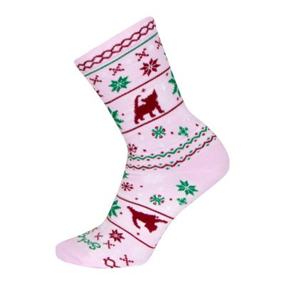 Sockguy Ugly Sweater Kitty Wool Socks