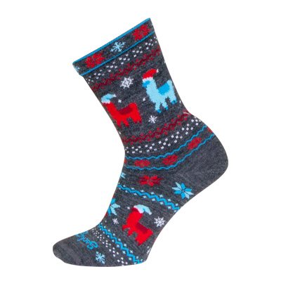 Sockguy Ugly Sweater Llamas Wool Socks