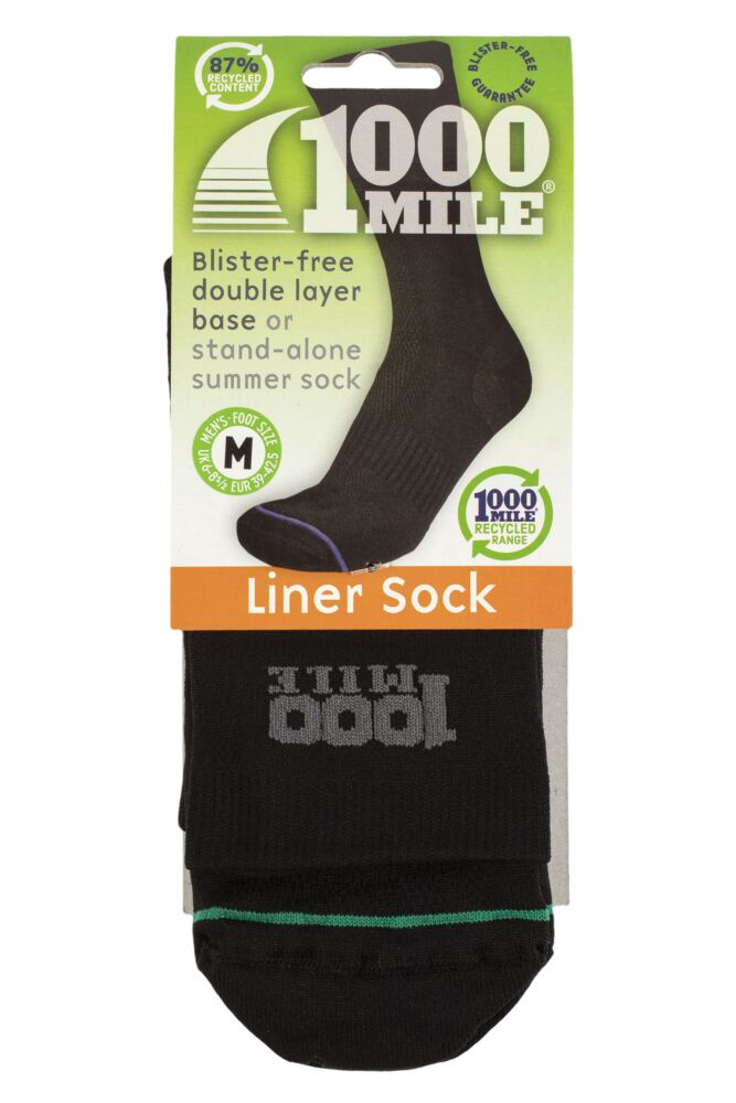sockshop 1000 MileMens Blister-free Double Layer Liner Socks