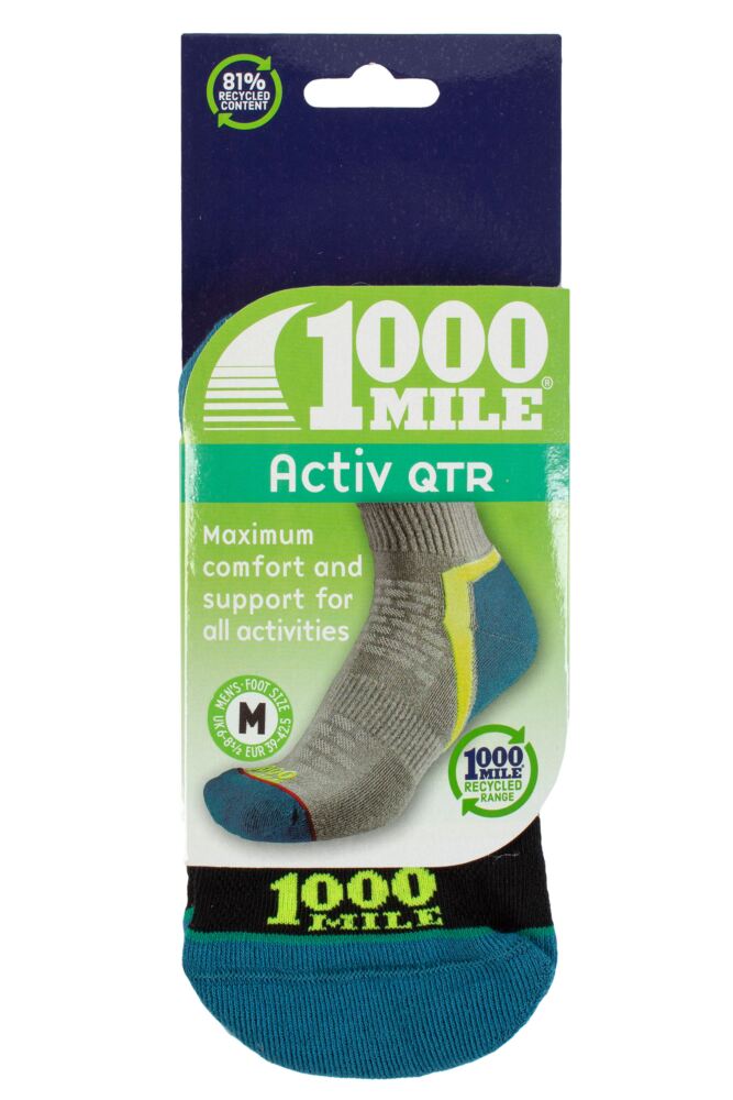 sockshop 1000 MileMens & Womens Repreve Nylon Activ Short Sports Socks