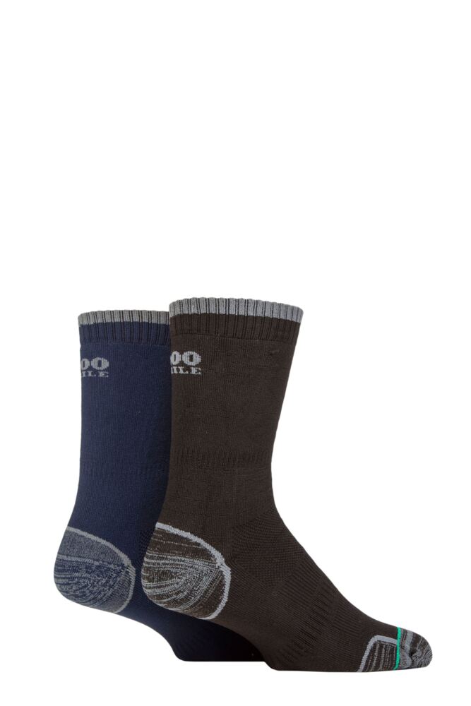Sockshop 1000 MileMens & Womens Repreve Nylon Walk Sock 2-Pair
