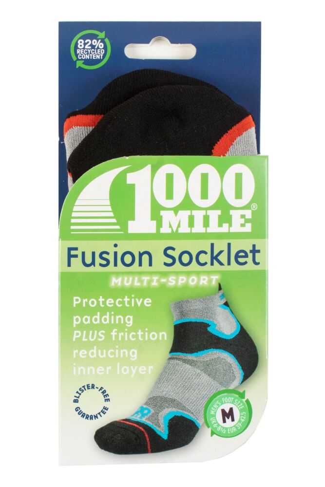 sockshop 1000 MileMens & Womens Repreve Polyester Fusion Multi Sport Socks