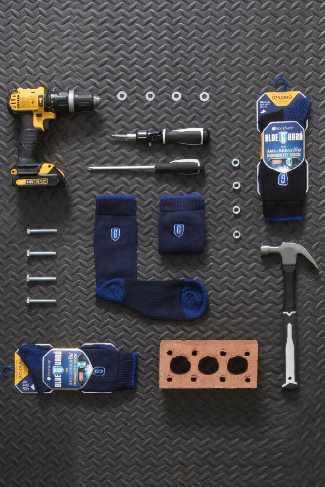 Sockshop BlueGuardMens Cotton Anti-Abrasion Durability Socks