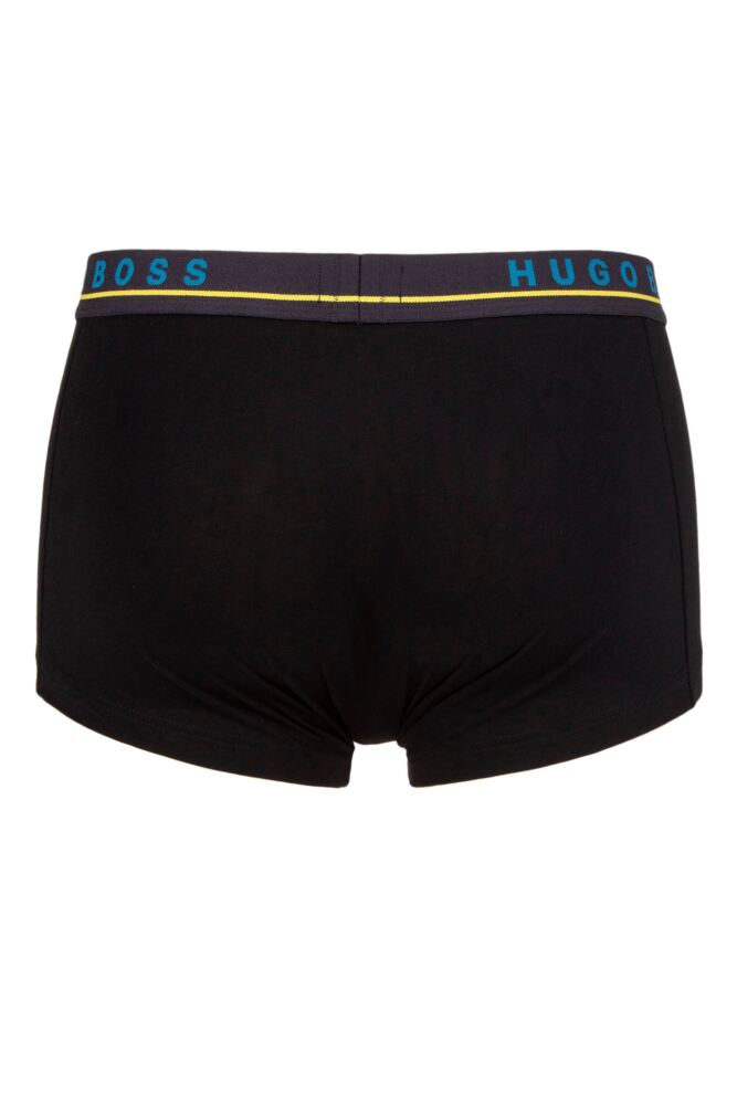 Sockshop BOSSMens Cotton Contrast Waistband Boxer Trunks 3-Pack