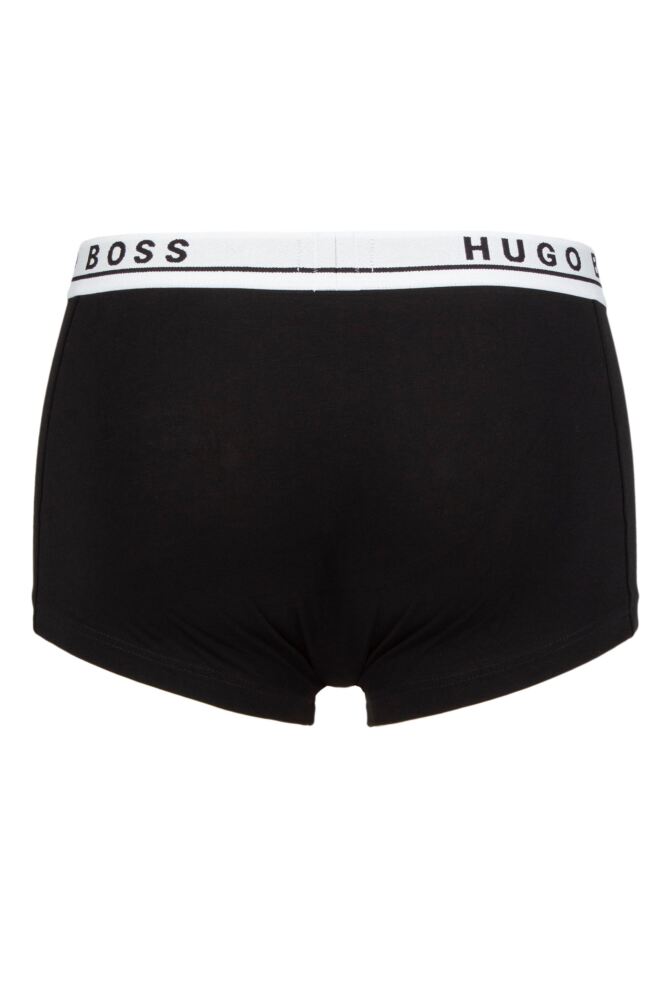 Sockshop BOSSMens Cotton Plain Stretch Trunks 3-Pack