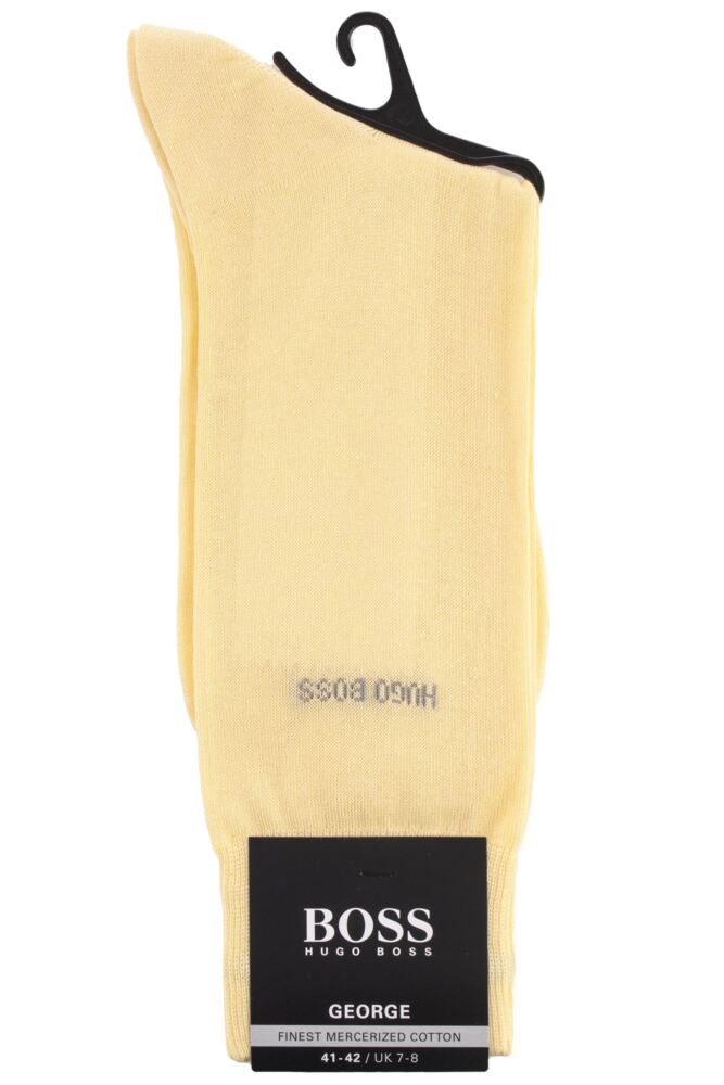 sockshop BOSSMens Mercerised Cotton George Plain Socks