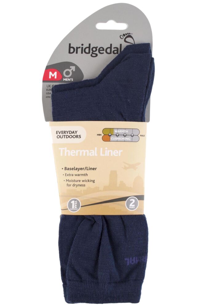 sockshop BridgedaleMens & Womens Thermal Liners for Extra Warmth & Dryness 2-Pair