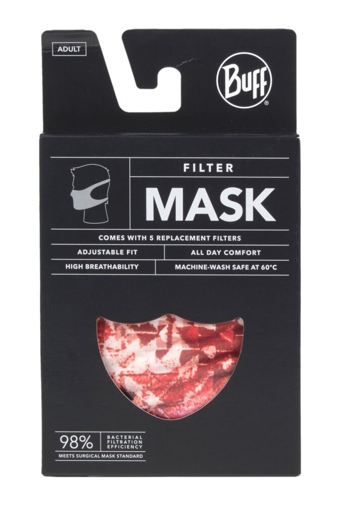 sockshop BuffMens & Womens Filter Mask Face Cover With 5 Replacement Filters